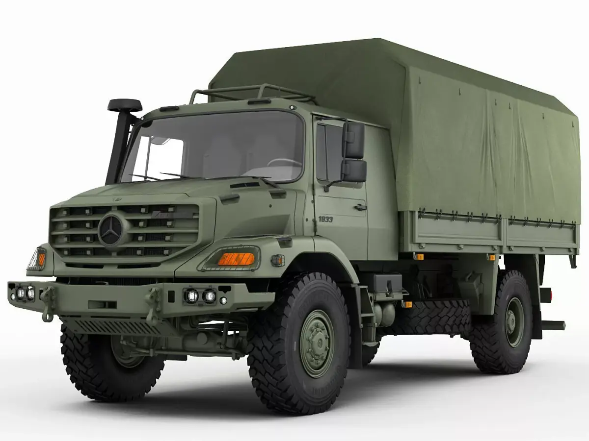 Mercedes Zetros Military 4X4 3D model