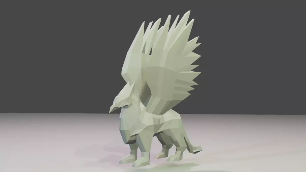 griffon eagle Low-poly 3D model
