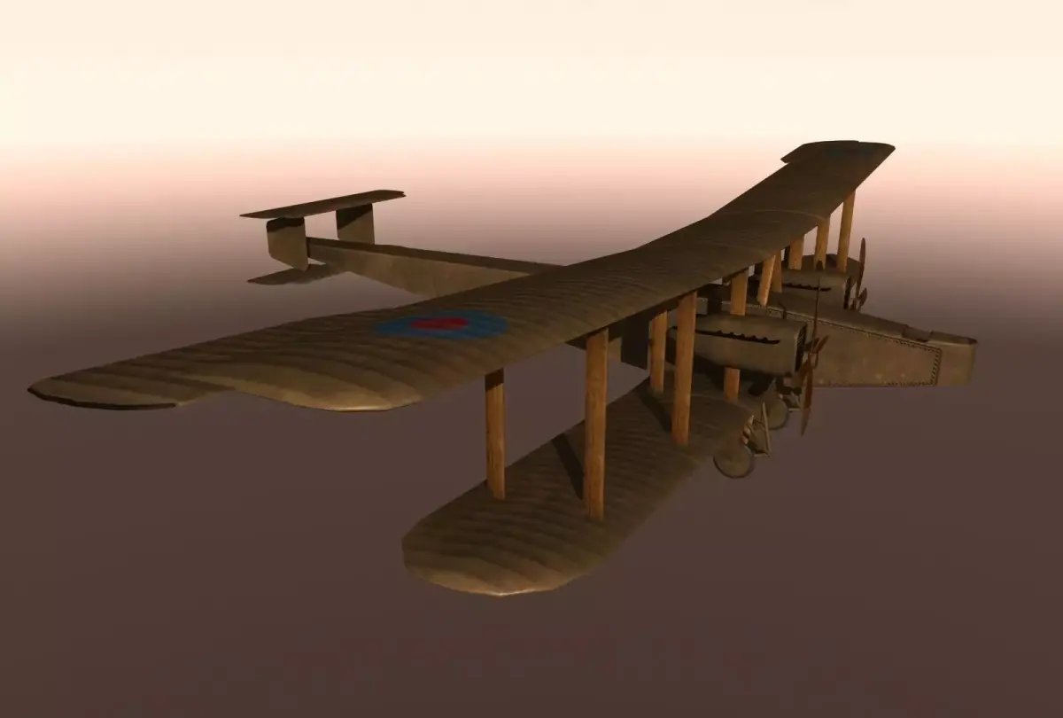 Handley Page HP400 Free low-poly 3D model