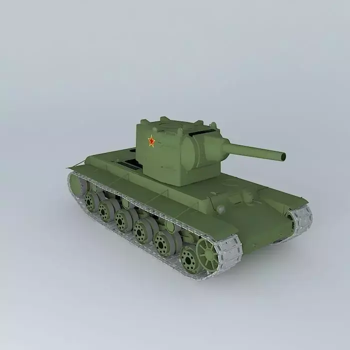 KV-2 Soviet tank 3D model