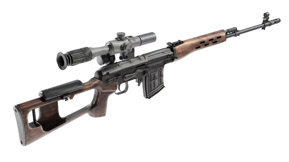 Dragunov  SVD Sniper Rifle PBR  Low-poly 3D model