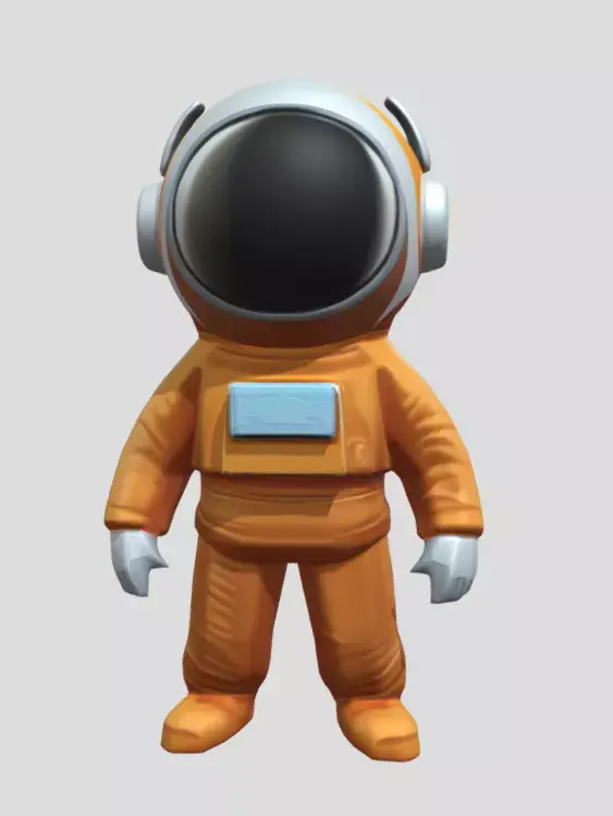 Astronaut 3D Model PBR Textured Game Ready Character Low-poly 3D model