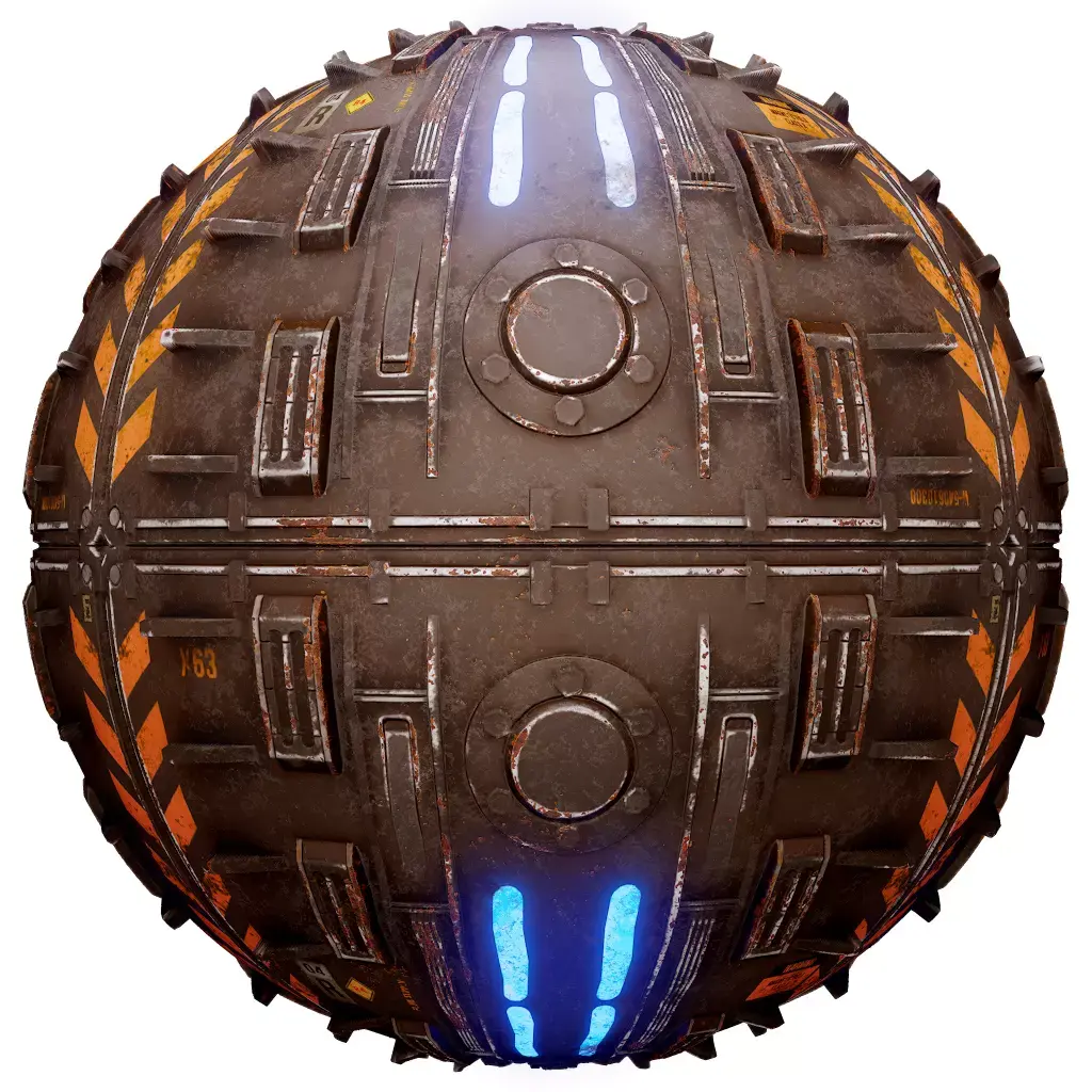 PBR Seamless Sci-Fi Texture 57 Low-poly 3D model