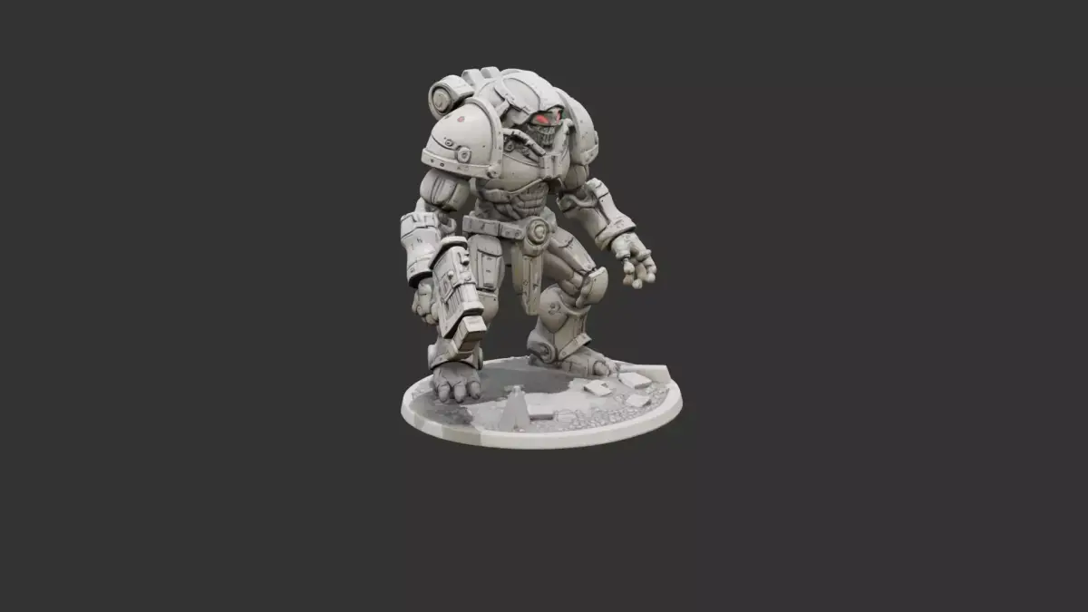 Heavy Battle Golem Commander 3D print model