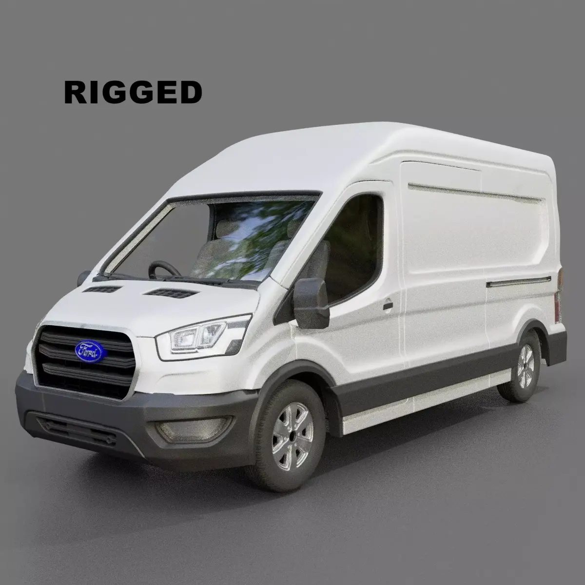 Ford Transit Panel Van L3h3 2020 Free 3D model