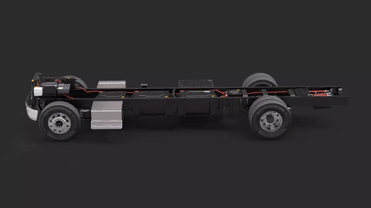 Full Electric Truck Chassis 3D model