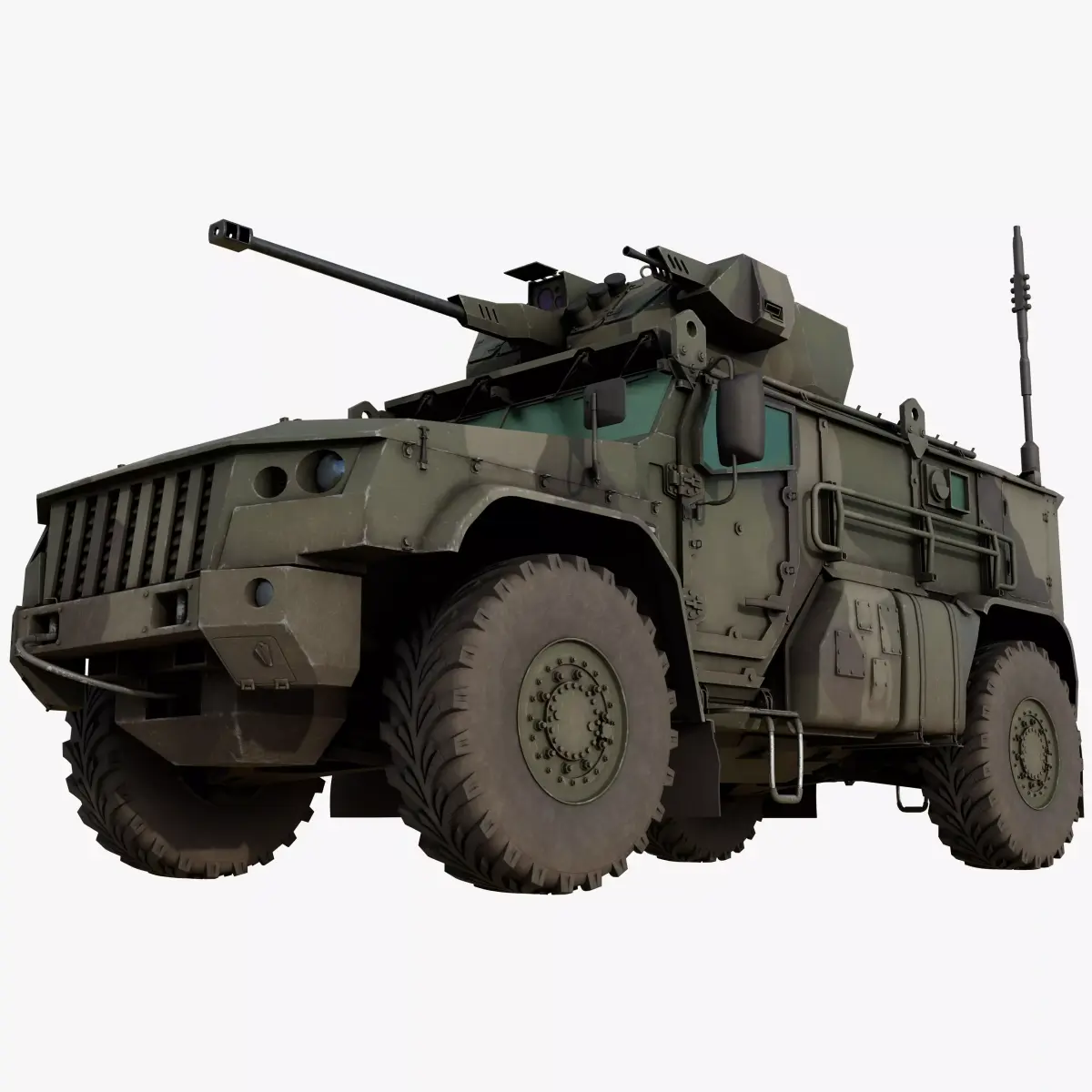 Typhoon VDV K-4836 Russian APC Full interior PBR Game Ready  Low-poly 3D model