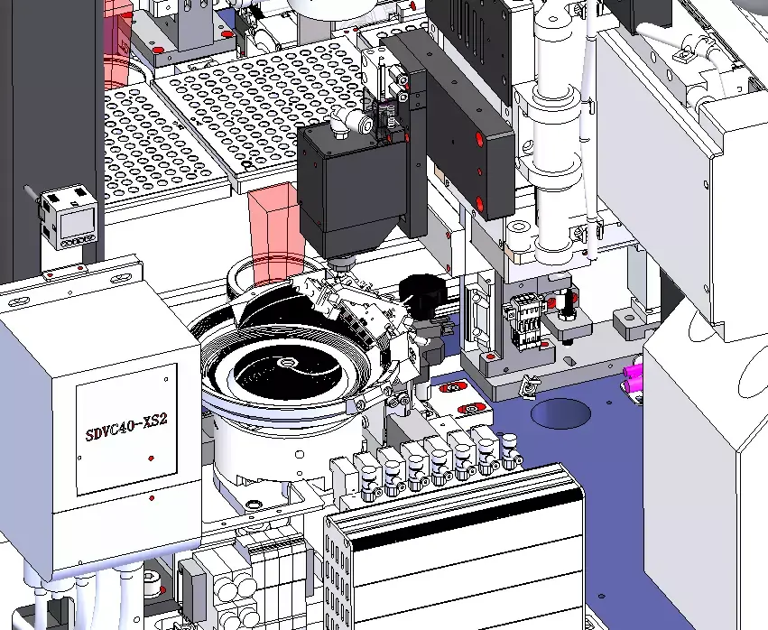 Lens assembly machine 3D model