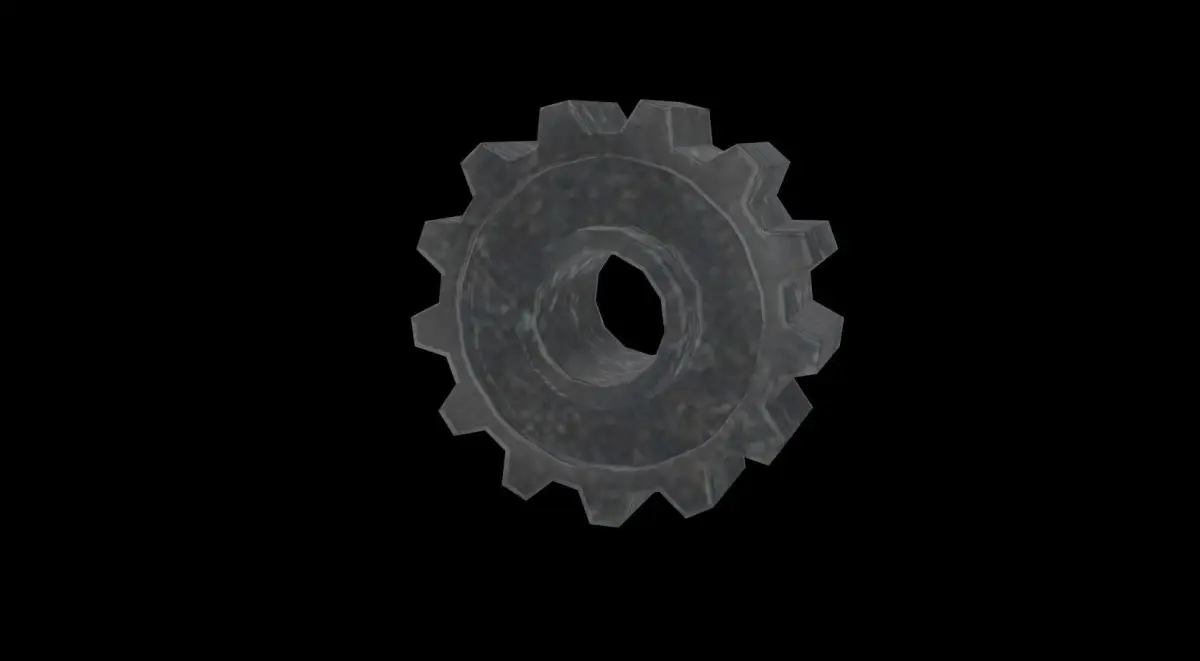 Gears sprocket gear Low-poly 3D model