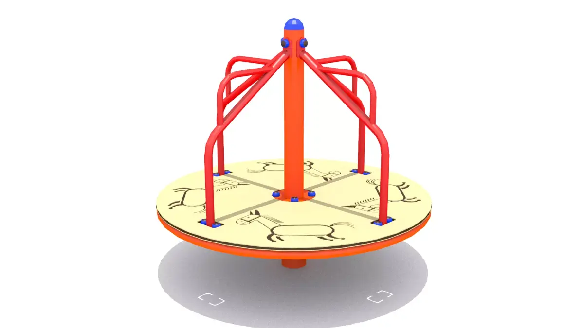 Playground- merry go round Free 3D model