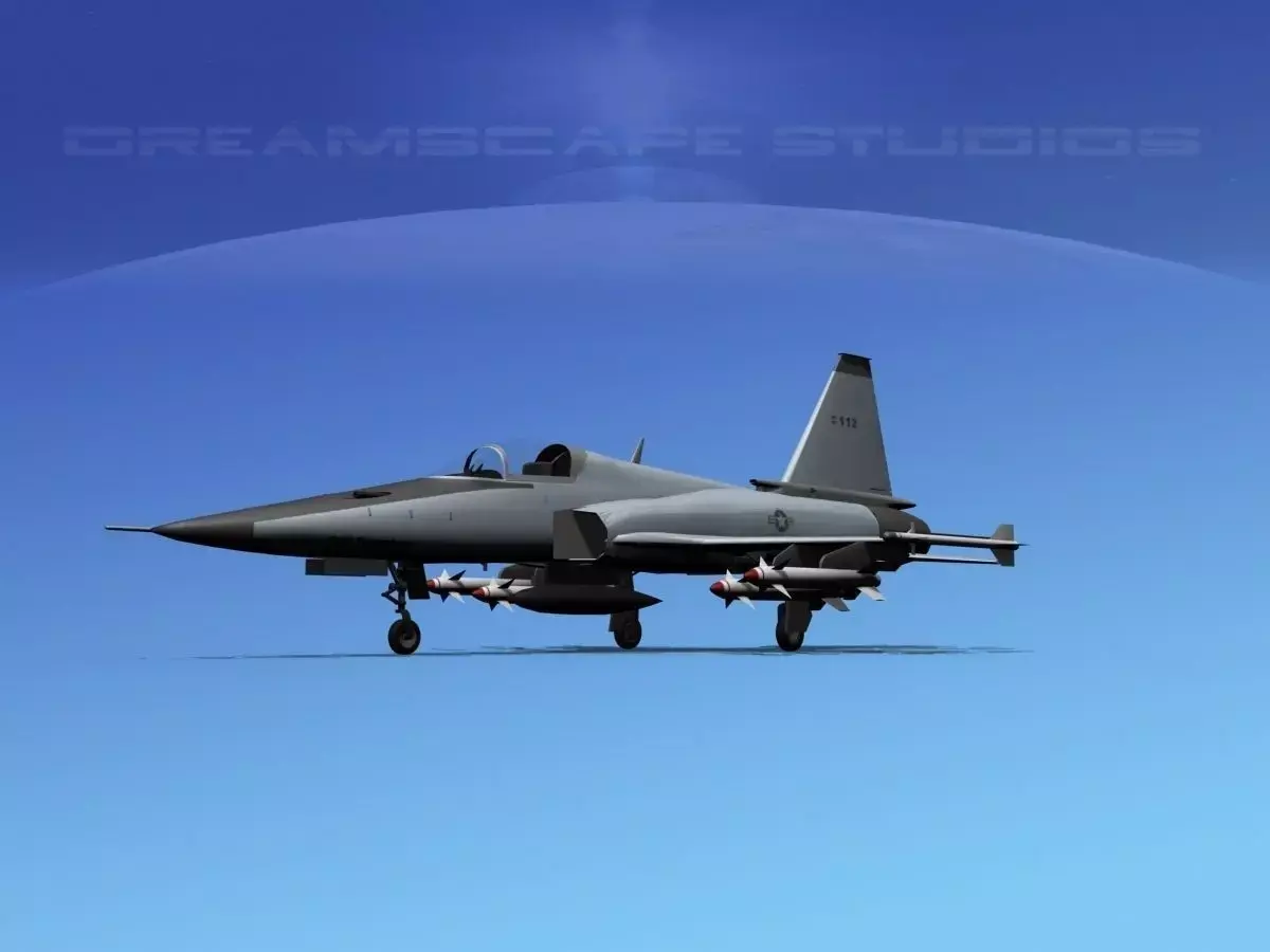 Northrop F-20 Tigershark V15 3D model