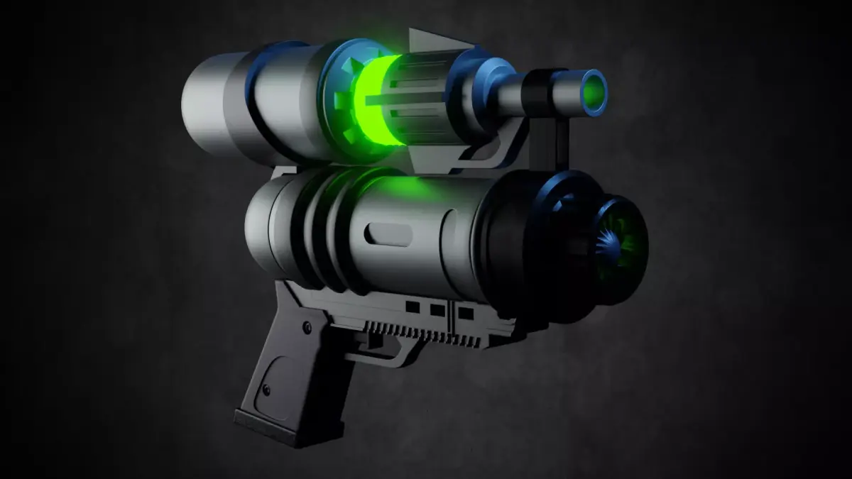Scifi Gun 3D model buy