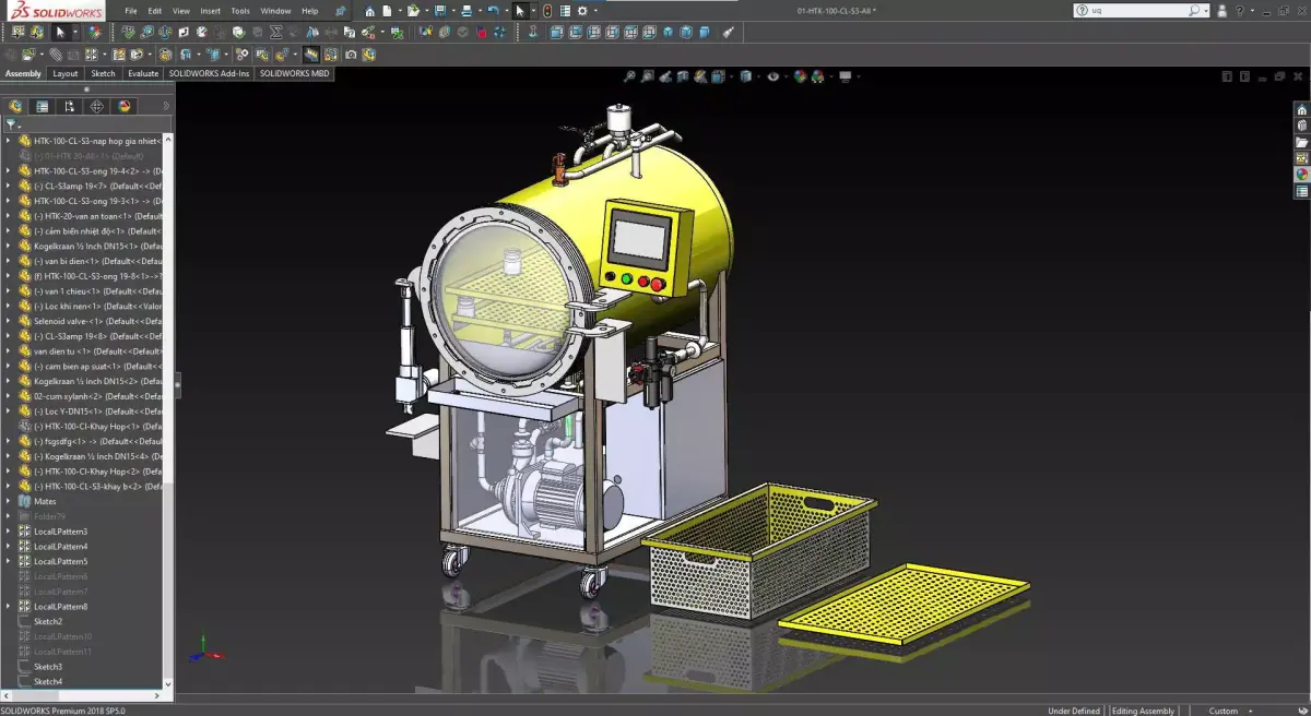 Autoclave sterilizer 100 liter 3D model