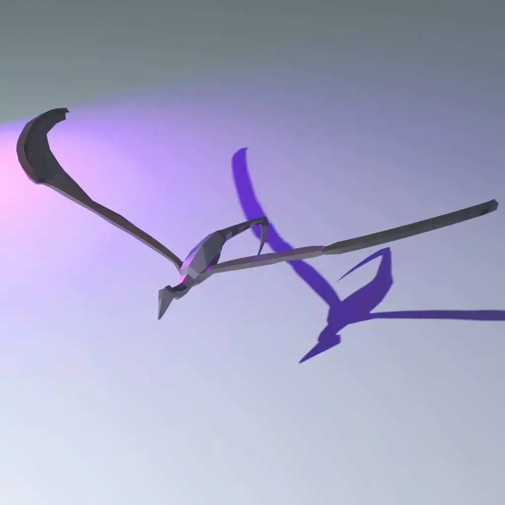 Mosquito Bat Creature Enemy Free low-poly 3D model