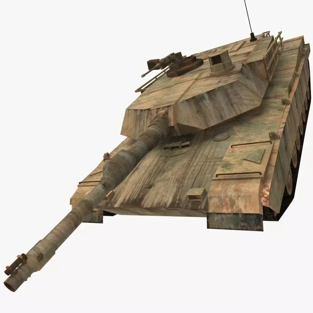 M1A2 ABRAMS post apocaliptic 3D model