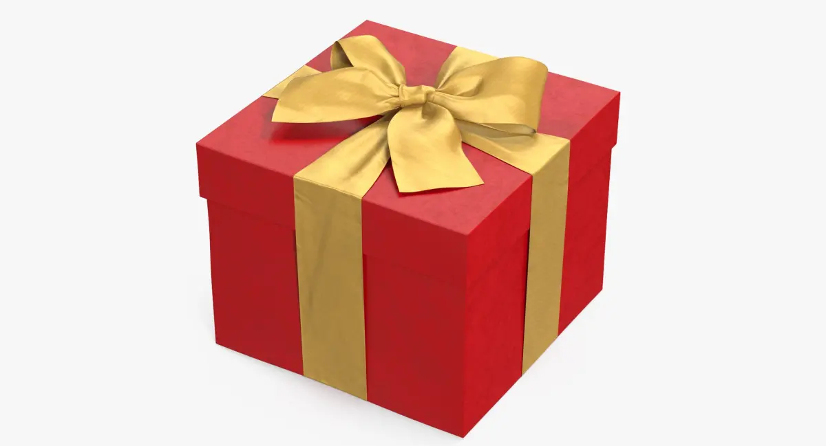 Gift Box Red 3D model