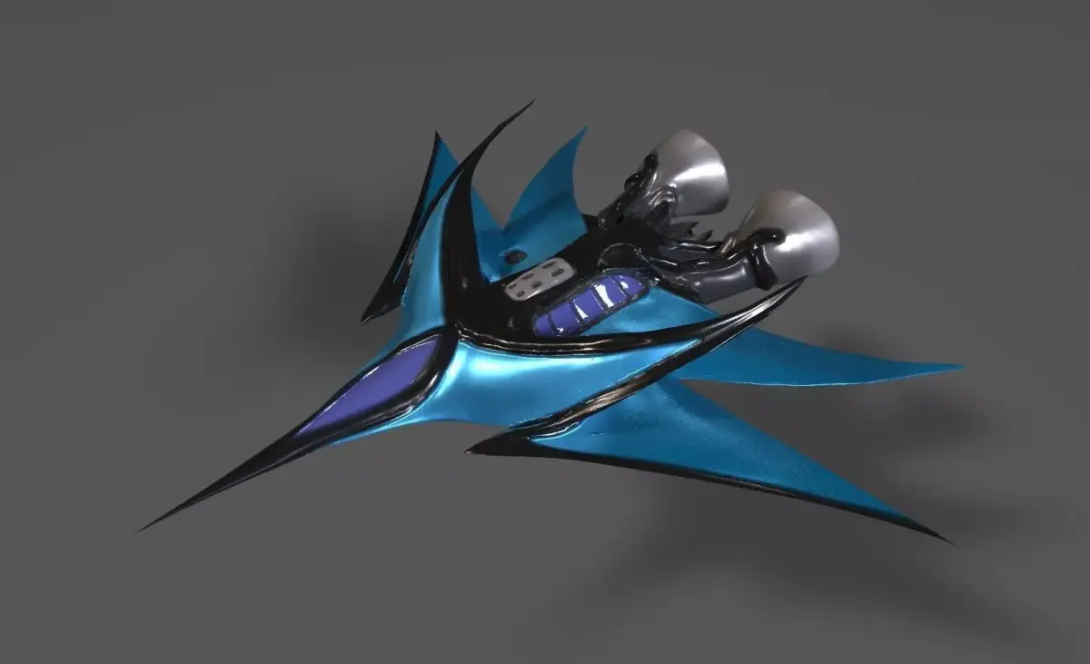 Refraction Jet - Shuttle Free 3D model