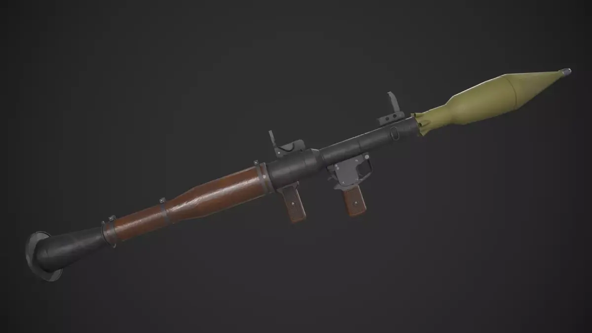 RPG-7 Grenade Launcher Low-poly 3D model