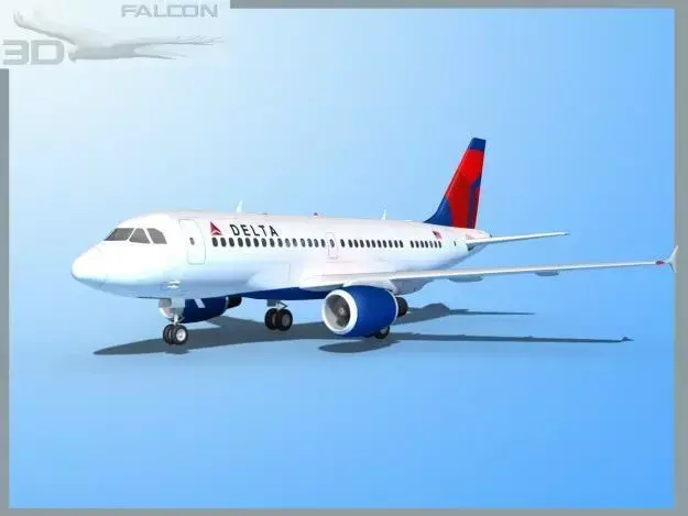 Falcon3D A319 Delta 3D model