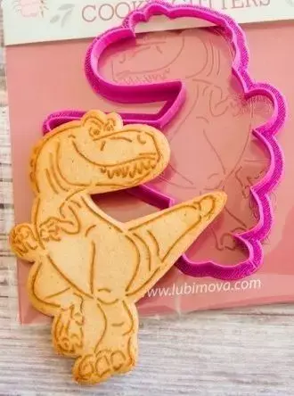 Good Dinosaur Ramsey cookie cutter for professional Free 3D print model
