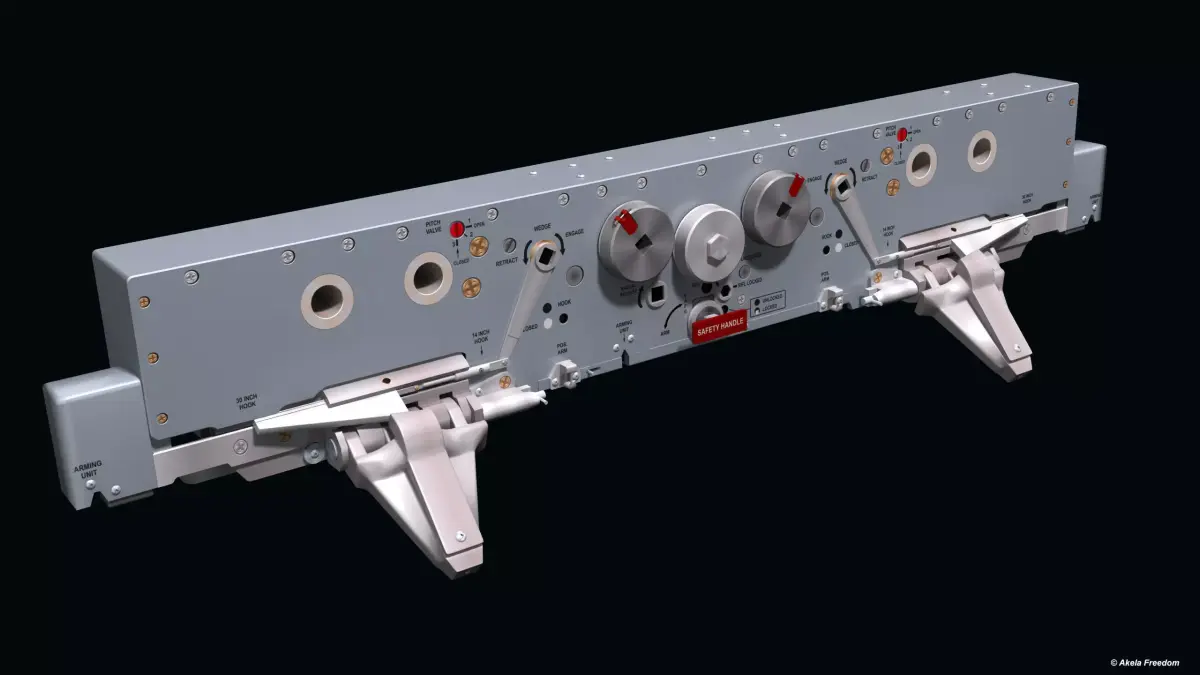 BRU-47A Weapon Rack 3D model