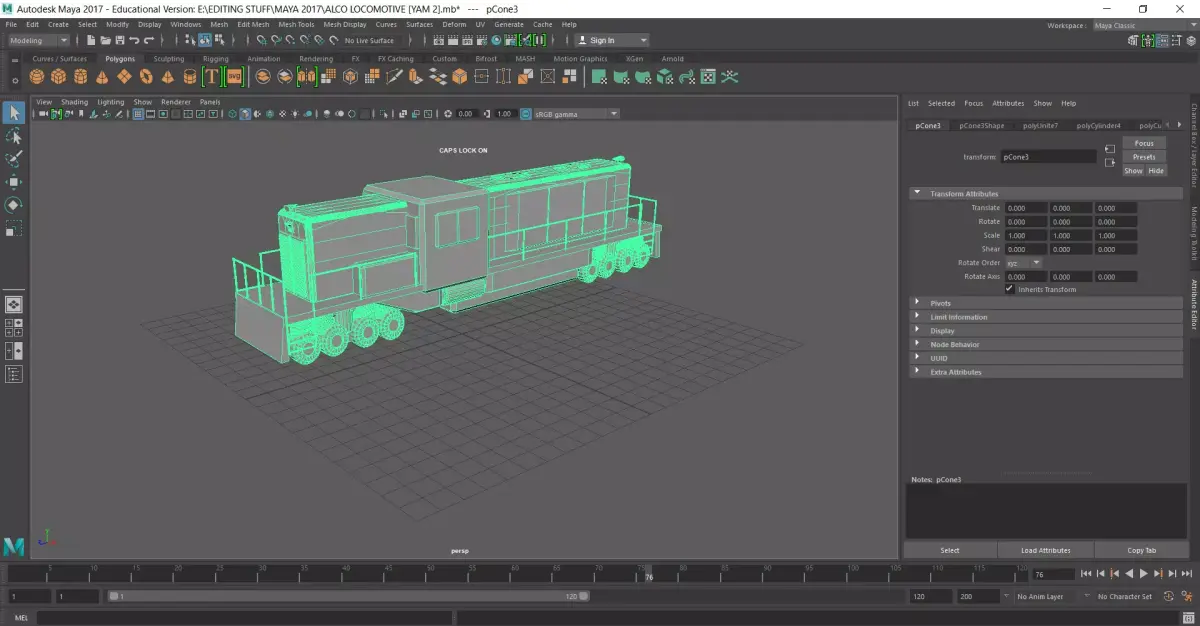 LOCOMOTIVE train Free 3D model