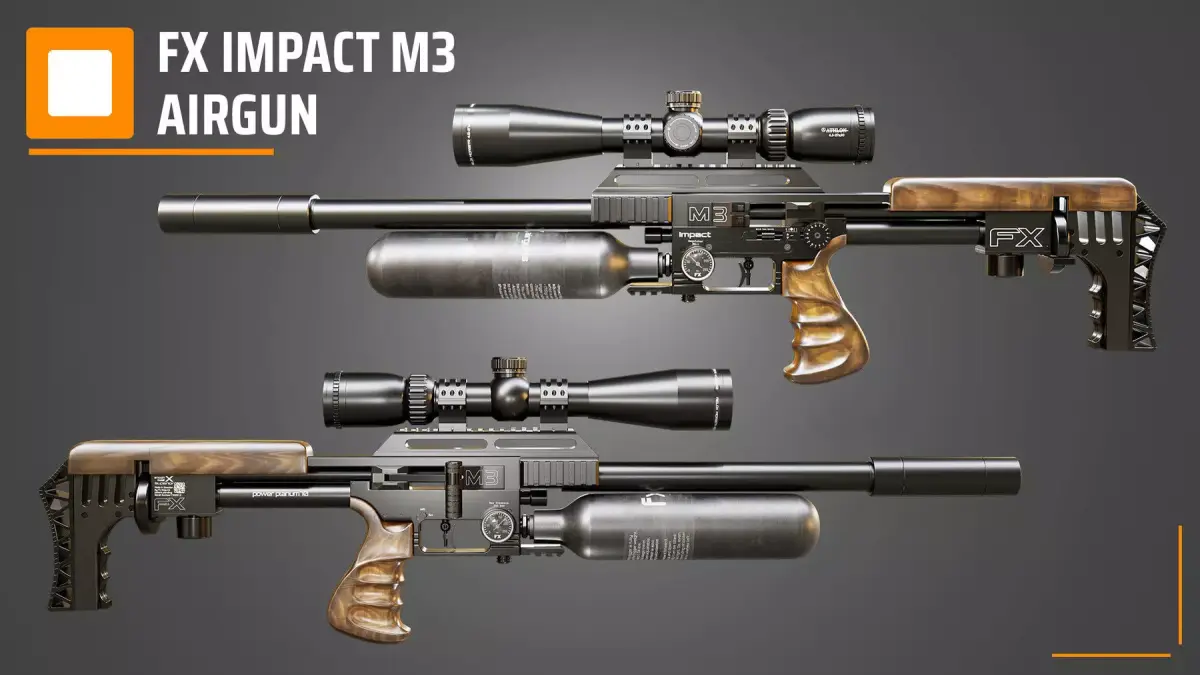 FX Impact M3 Airgun 3D model