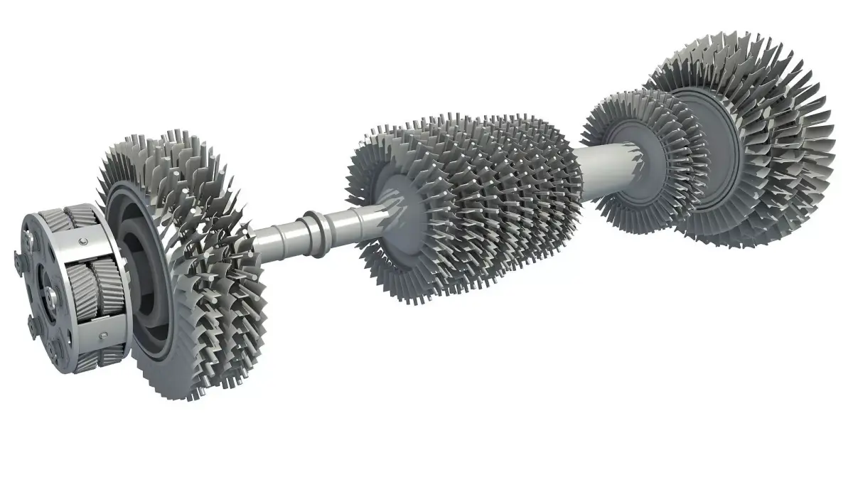 Aircraft Engine Turbine 3D model