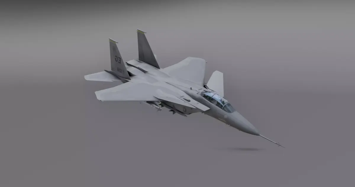 F15 - Falcon Fighter Jet Low-poly 3D model