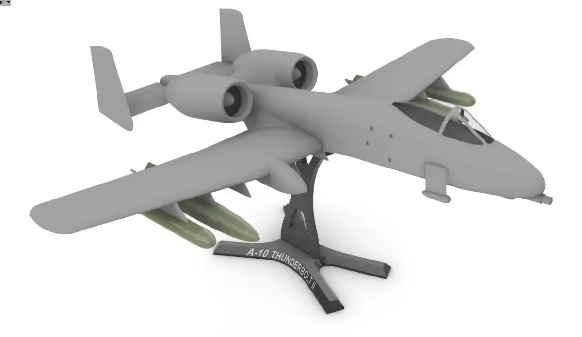 A-10 Thunderbolt II 3D print model buy