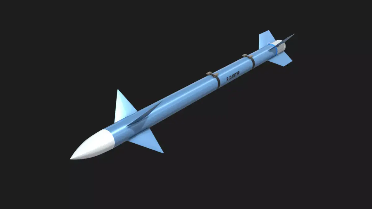 R-Darter Air to Air Missile Low-poly 3D model
