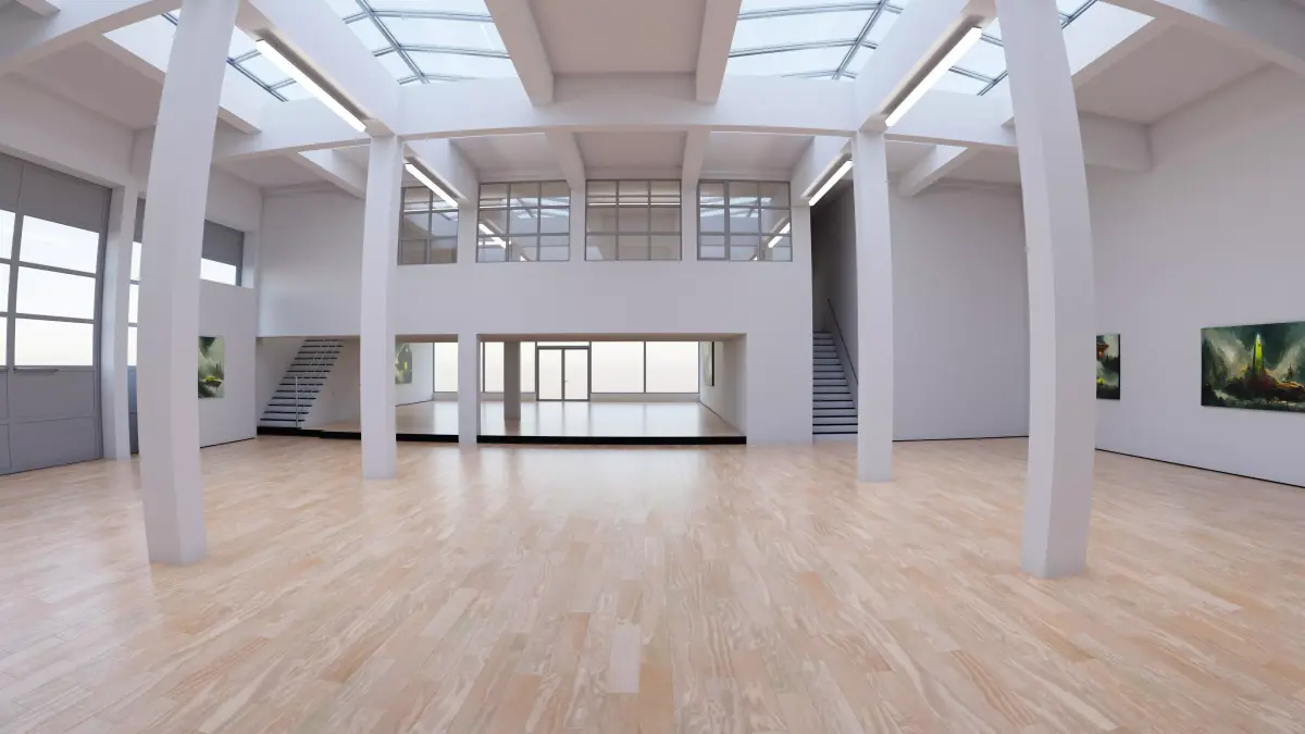 Art Museum Gallery Interior 29 Low-poly 3D model