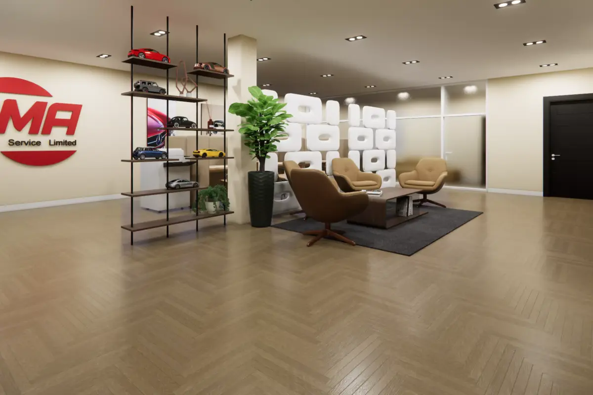 CAR CONSULTING SERVICE OFFICE Low-poly 3D model