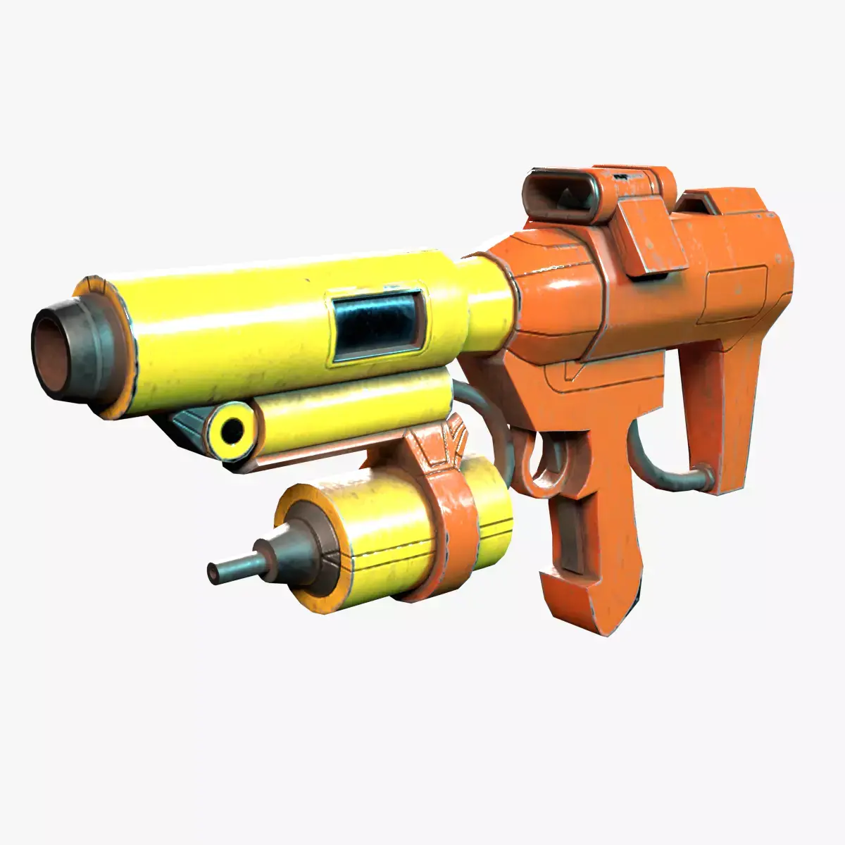 Paintball Gun Low-poly 3D model