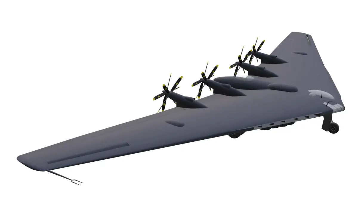 Northrop XB-35 Low-poly 3D model