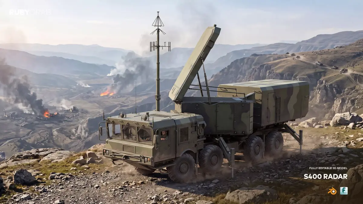 S400 Radar 3D model