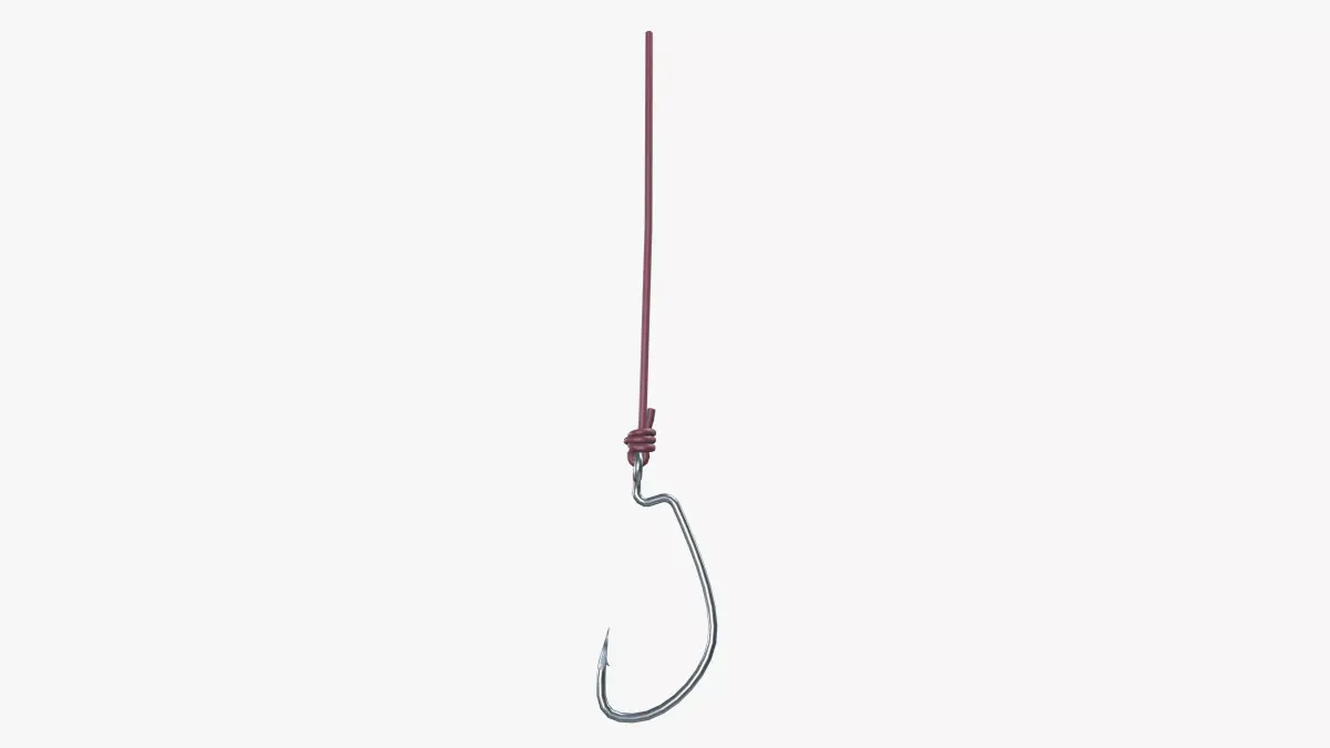 Fishing hook 3D model order
