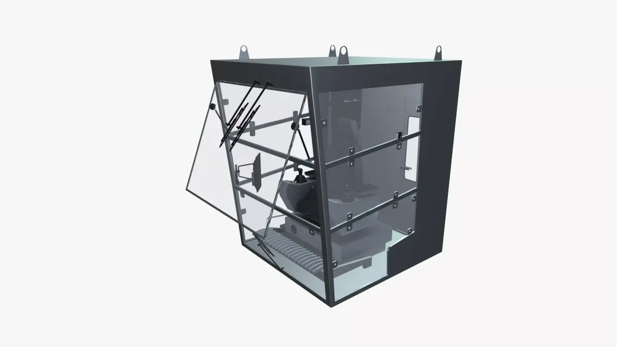 Crane Cabin 3D model