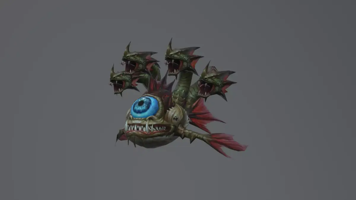 Monster Fish Dragon Low-poly 3D model