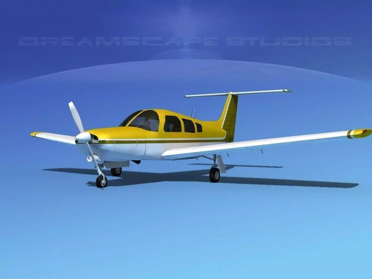Piper Turbo Arrow III 3D model 9