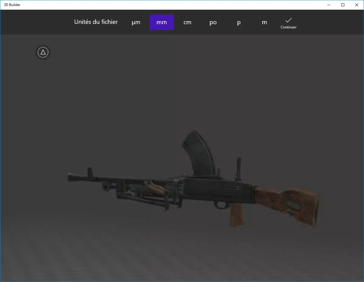 gun bren -hight low ploy -homework Low-poly 3D model