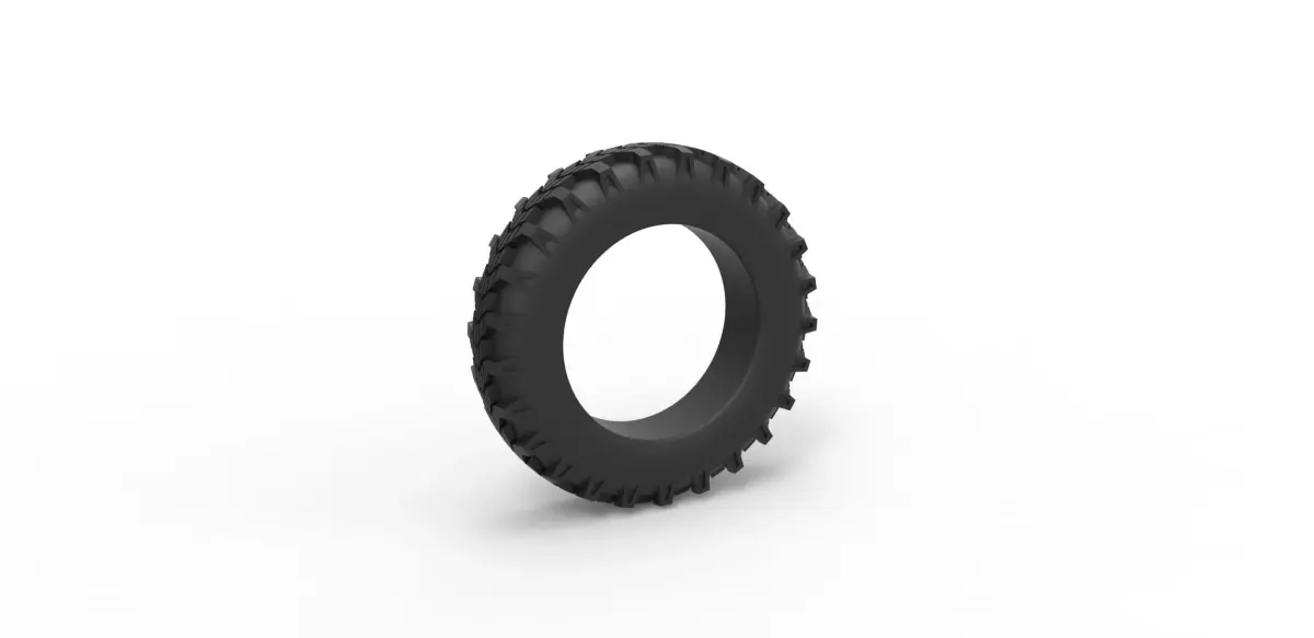 Tractor tire 2 Scale 1 to 10 3D print model