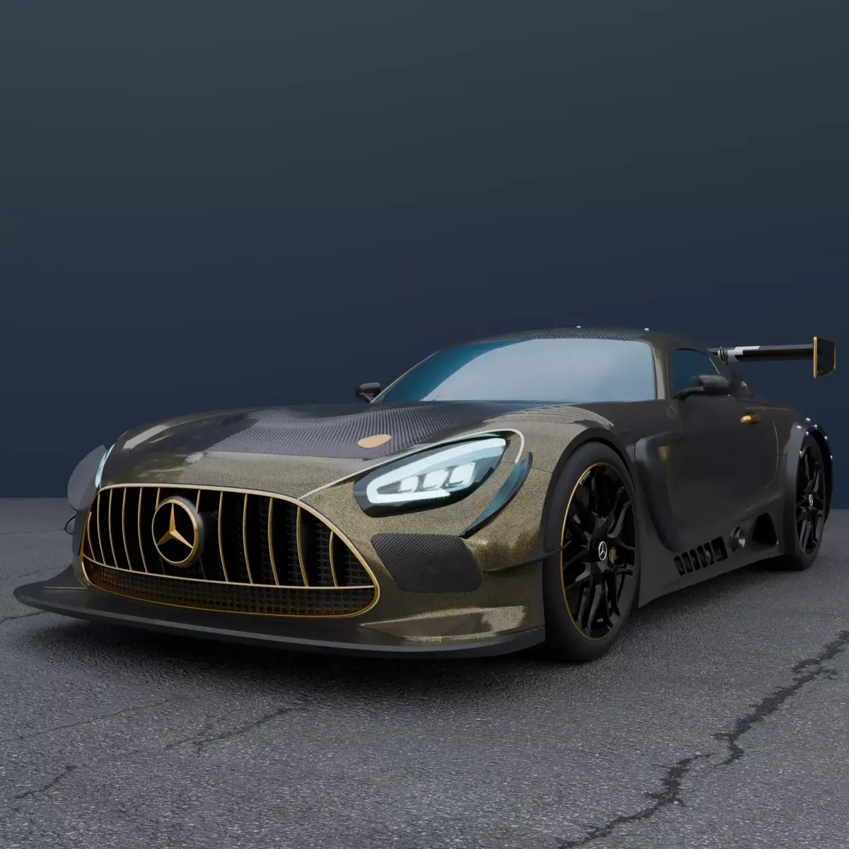 Mercedes Benz Amg Gt3 Evo Free 3D model