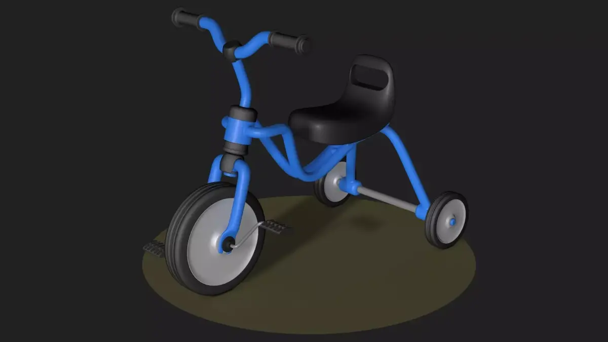 Children bicycle 3D model