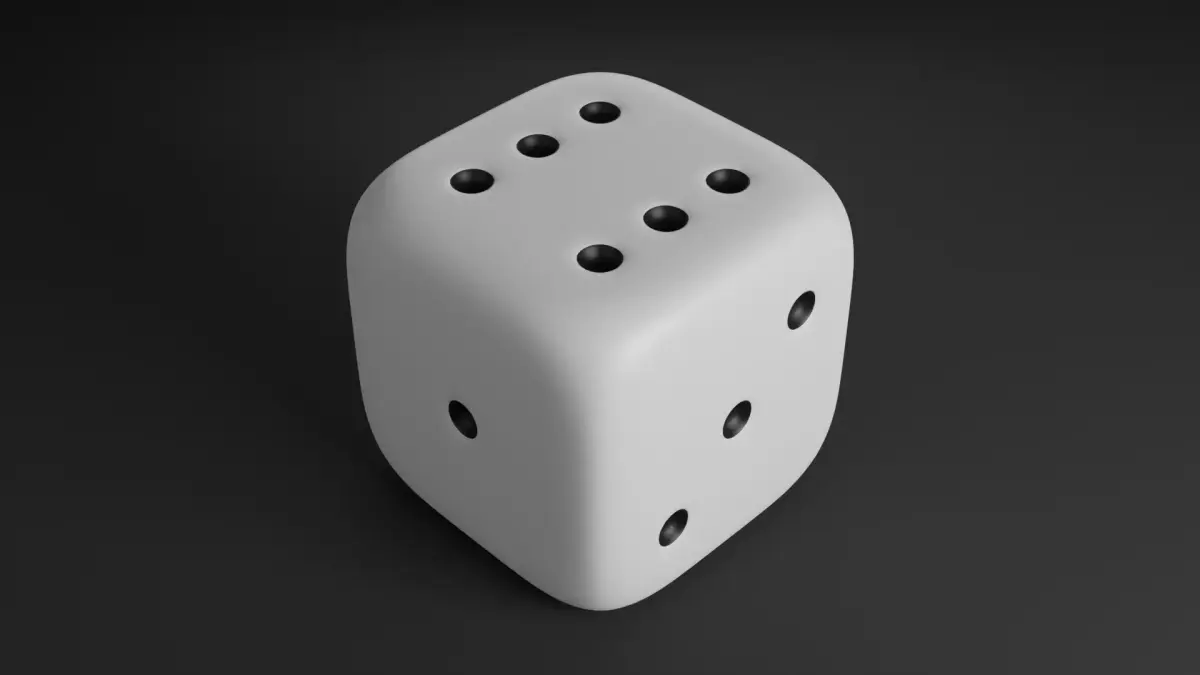 Dice for Ludo  3D model