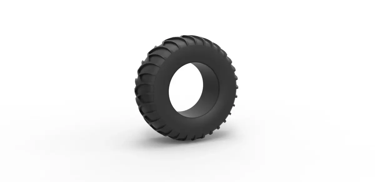 Tire for sand and snow Scale 1 to 25 3D print model