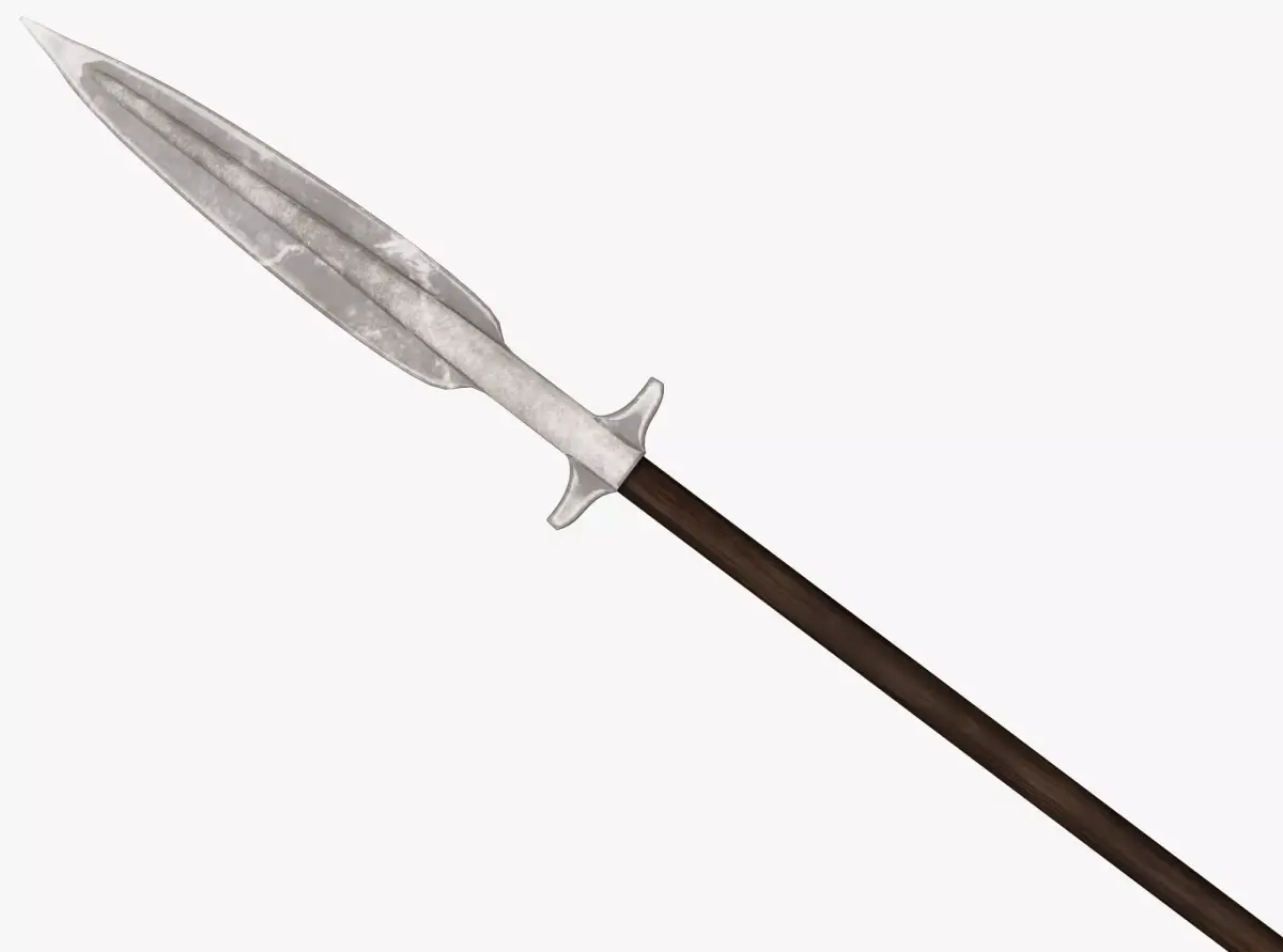 Medieval Spear Low-poly 3D model