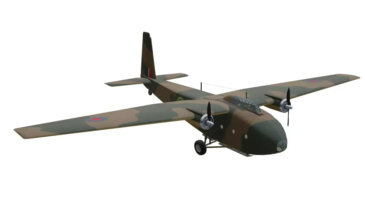General Aircraft GAL58 Hamilcar X Low-poly 3D model