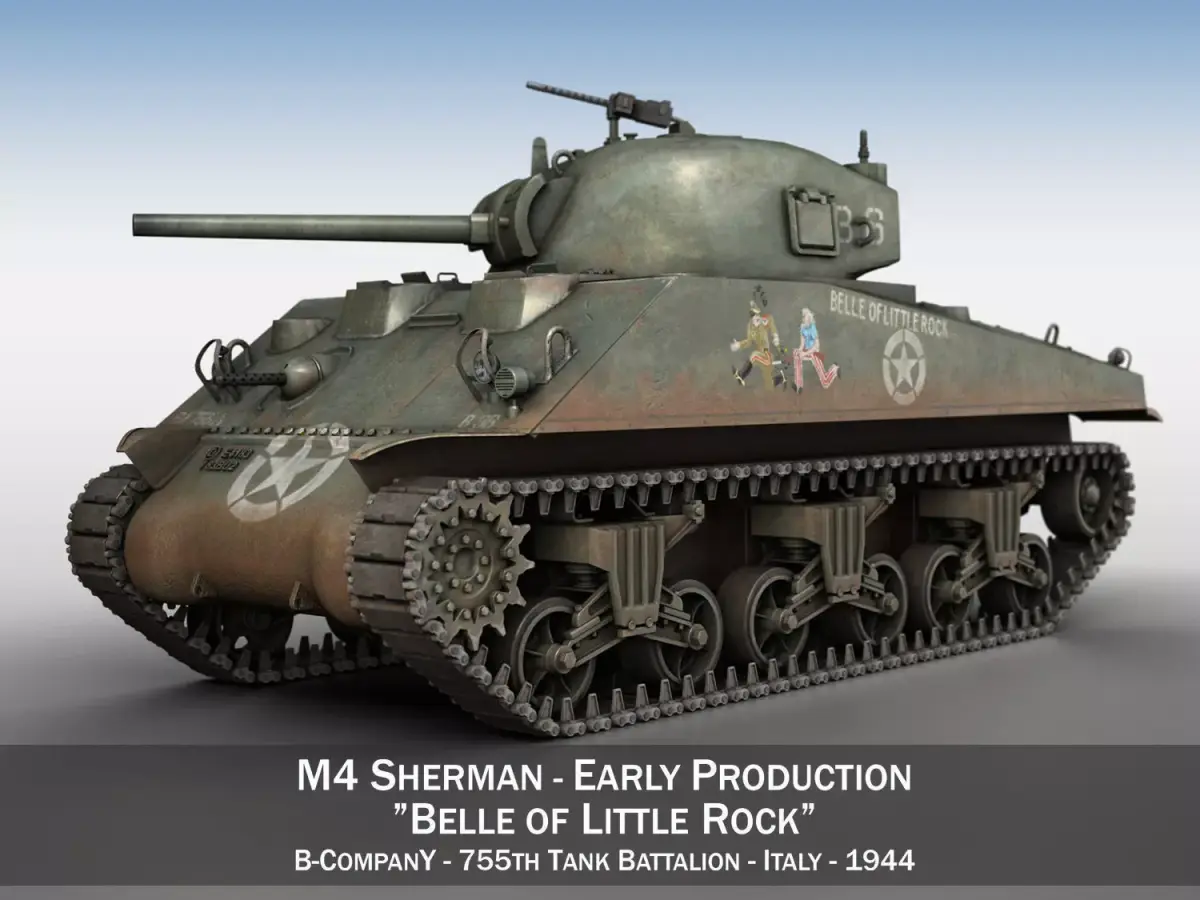 M4 Sherman - Belle of little Rock 3D model