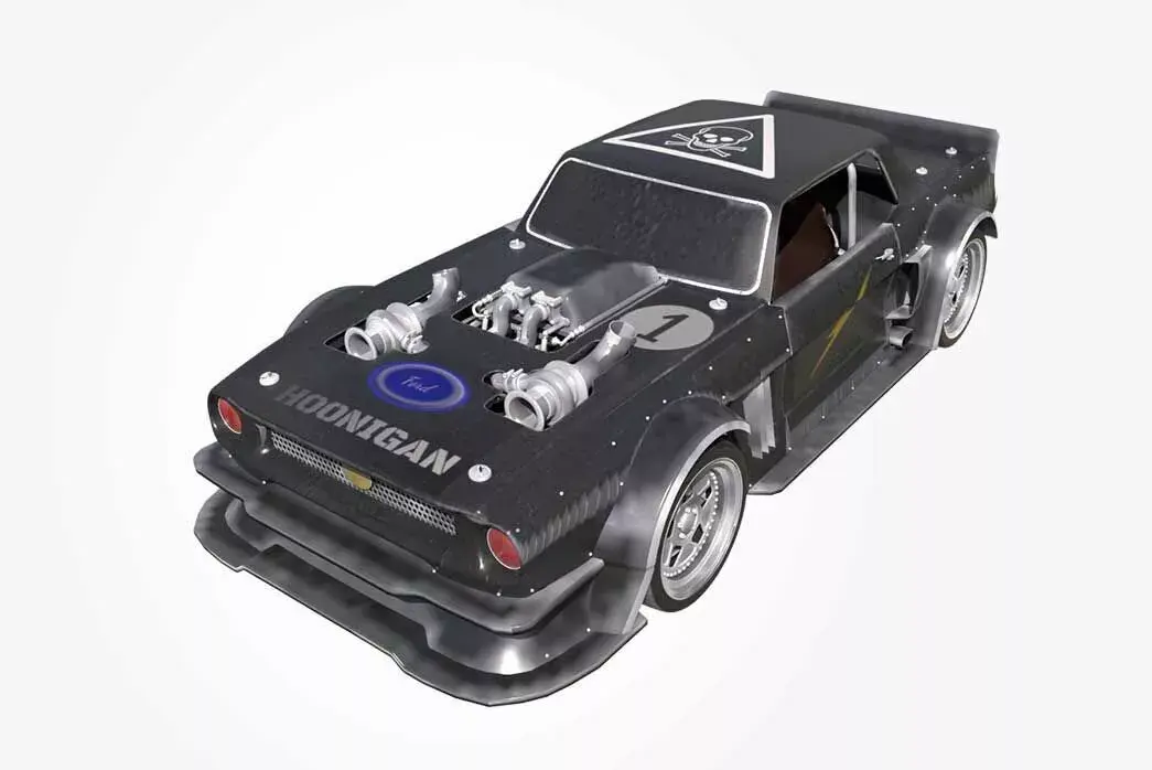 Ford Hoonigan 3D Model Low-poly 3D model